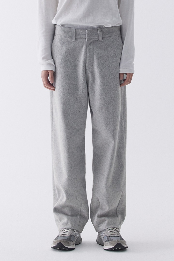 Tidy Tapered Wide Pants - Grey